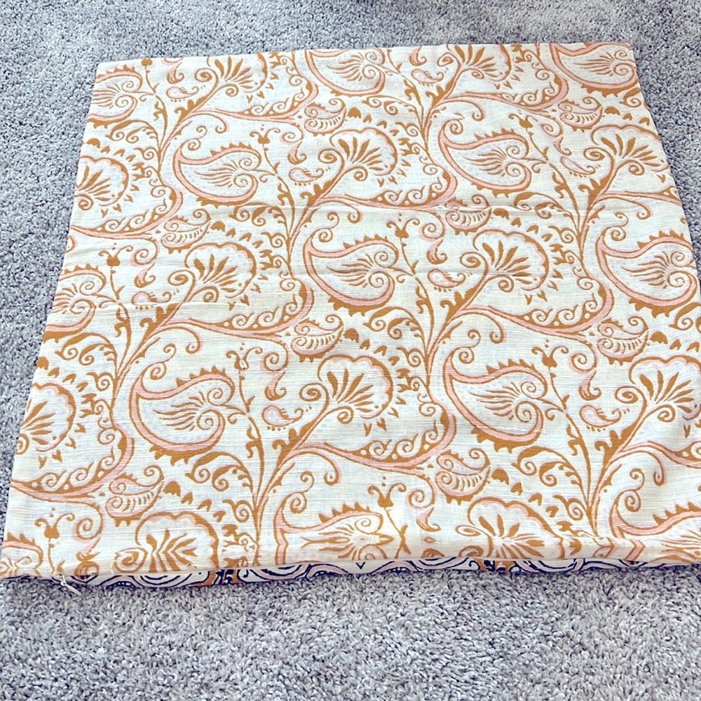 Reversible bohemian Anthropologie throw pillow sham